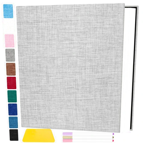 Zesthouse Photo Album Self Adhesive Pages, 60 Pages Magnetic Scrapbook Albums with Sticky Page, Photos Album Holds 8x10 & 5X7 & 4x6 & 6x8 & 3x5, Large Picture Book Ideal Gift for Family Wedding Baby