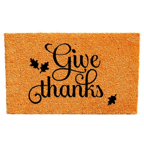 Calloway Mills 102411729 Give Thanks Doormat