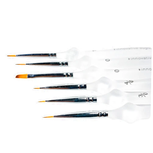 Sugarworks Innovative Sugarworks 6 Piece Fine Detail Artists' Brush Set with Case