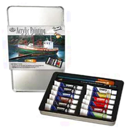 Nowells Royal Medium Tin Acrylic Painting Art Set - 12 Pack