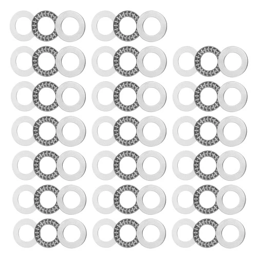 uxcell AXK1730 Thrust Needle Roller Bearings with Washers 17mm Bore 30mm OD 2mm Width 20pcs