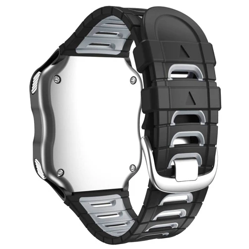 WIIKAI Replacement Watch Strap Bands,Compatible for Garmin Forerunner 920XT,Silicone Watch Band.(Black Gray)