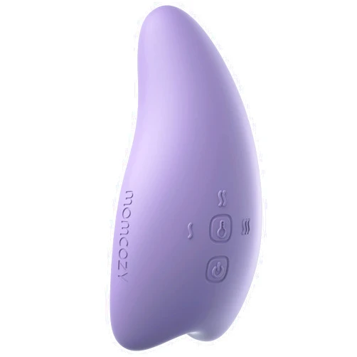 Momcozy Warming Lactation Massager 2-in-1, Soft Breast Massager for Breastfeeding, Heat + Vibration Adjustable for Clogged Ducts, Improve Milk Flow, Lilac