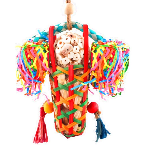 KATUMO Bird Toys Parakeet Toy Cockatiel Shredding Toys Conure Foraging Sola Toys for Conure Cockatiel Parakeet Lovebird Small to Medium Birds