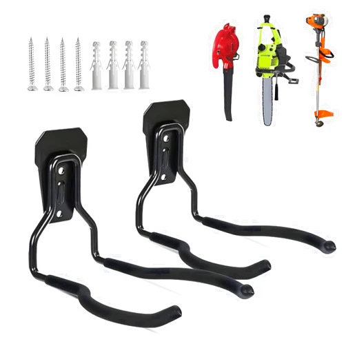 HiNADA Weedeater Rack, Heavy Duty Garage Hooks, Trimmer Rack, Chainsaw Holder, Garage Storage System Hooks, Tool Hangers for Garage Wall, Power Tool Organizer for Garden, Yard, shed, Garage