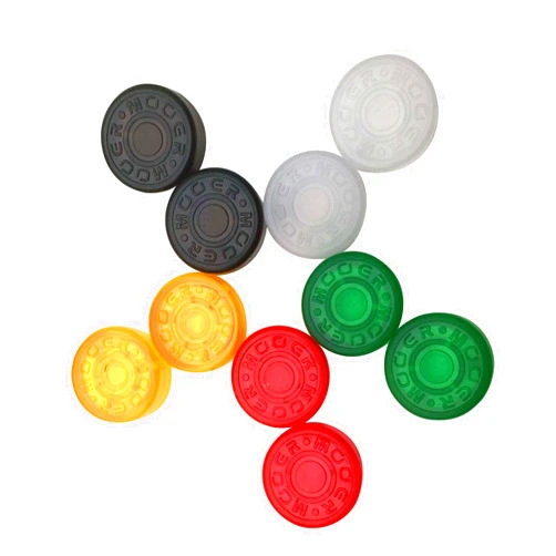 SAPHUE Mooer Plastic Bumpers Footswitch Topper Protector Cap For Guitar Effect Pedal Knob Assorted Color Pack of 10