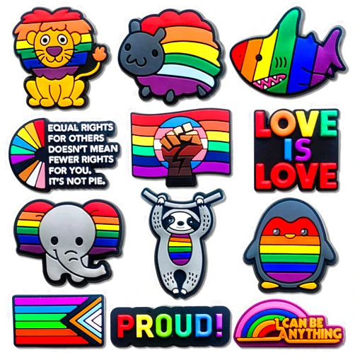 Shiomay Medical Dog Gay Motivational Shoe Charms for Clog Sandals Bracelets Decoration, Cute Charms