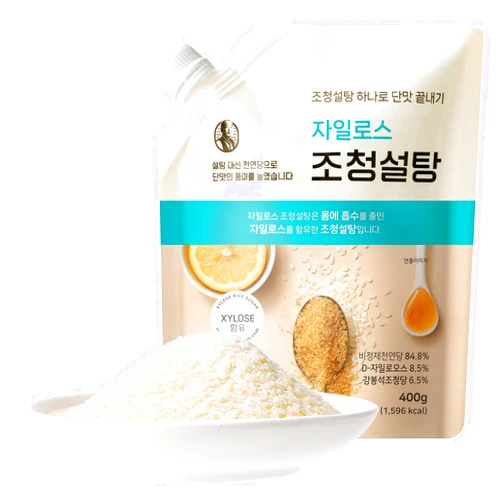 KANG BONG SEOK Xylose Rice Sugar, Unrefined Natural Sugar, Xylitol, Low Absorption, Rich Rice Flavor, 14.1oz