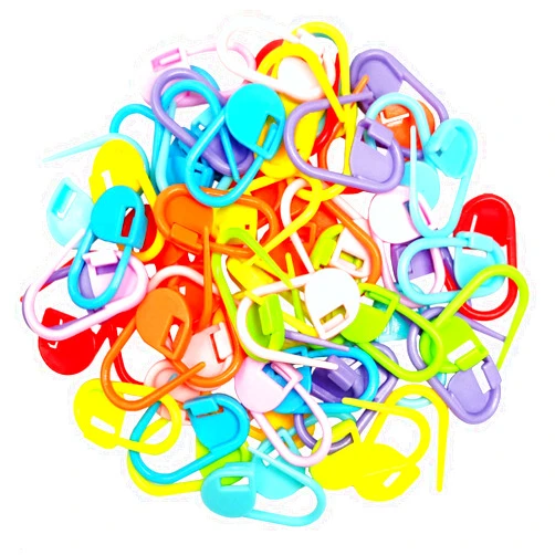 Pcxino 600 Pieces Colorful Plastic Safety Pins,Knitting Markers Crochet Clips,Knitting Crochet Stitch Markers,Locking Stitch Markers for Knitting DIY Craft,Clothing Usage
