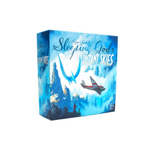 Red Raven Sleeping Gods Distant Skies by Red Raven Games – Explore All New Realms, Encounter Mythical Beings – Cooperative Board Game, 1-4 Players, Ages 13+