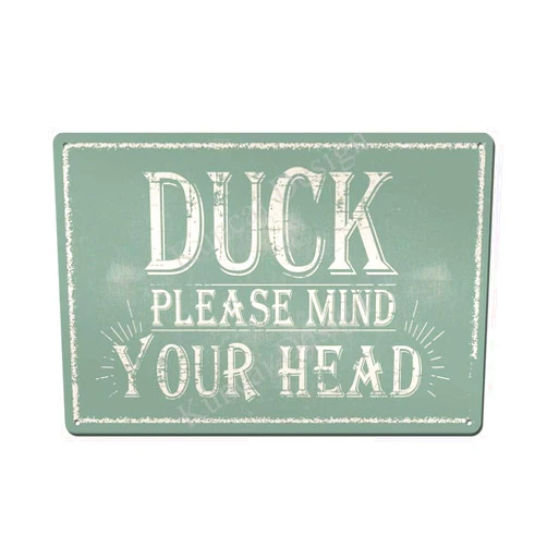 LinPaceda Home Gifts Door Wall Plaques 8x12 Inches Funny Retro Vintage Metal Tin Sign LinPaceda House Decor LinPaceda Lover Gift Chicken Sign JSBZ 0659, Y 659, 8 X 12 Inches