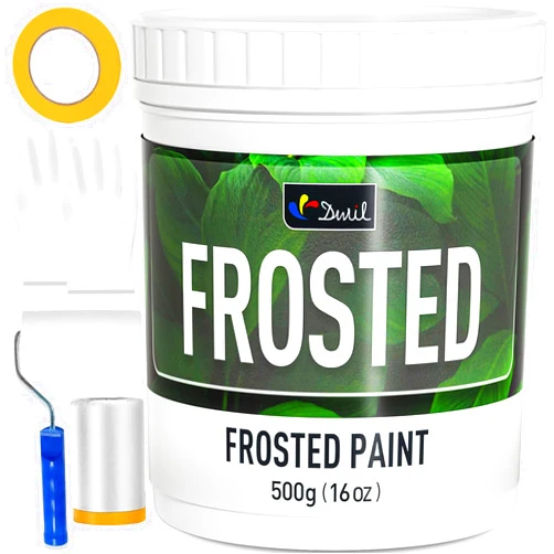 DWIL Frosted Glass Paint for Window - Window Privacy Paint, Waterproof & UV Resistant, Frosted Glass Spray, for Bathroom, Kitchen, Room, Sliding Door, 16oz (with tools)