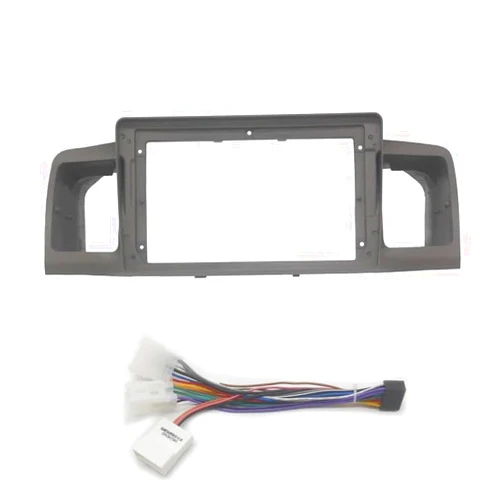JNOEEDWN 9 Inch 2 Din Car Radio Fascia Compatible with Corolla EX 2007-2012 Auto Stereo Panel Mounting Bezel Faceplate Frame Dash Kit(Fascia and cable)