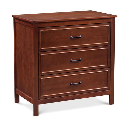 Davinci Charlie 3 Drawer Dresser - GREENGUARD Gold Certified Small Dresser w/Drawers Chest for Nursery - Bedside Nightstand - Wooden Cabinet for Bedroom, Living Room, Closet - Easy Assembly, Espresso