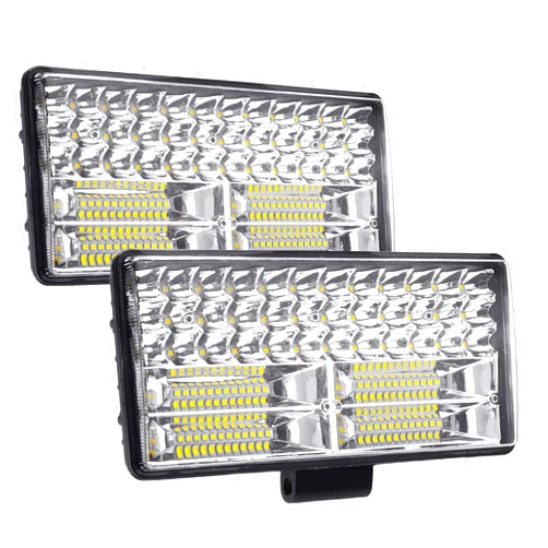 HUSUKU Led Work Light for Truck, 9 inch 12-80V 84LED 32000lm 250W Spot & Flood Combo Off Road Lights Bar Waterproof Led Driving Light Assemblies for Tractor Pickup Cabin Boat Car Jeep SUV ATV (Pair)