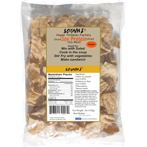SOYAMI Soy Protein (Meat Substitute), Dried. Cooking Instruction Included. Taste Like Real. Vegan. (1)