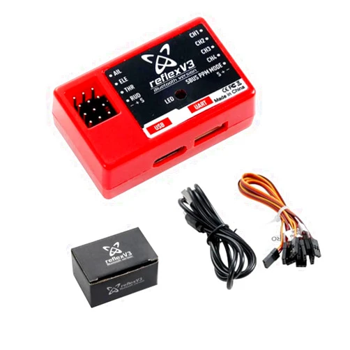 HeelAooRC FMS Reflex V3 Flight Controller Gyro Stabilizer Remote Control for RC Plane Fixed Wing