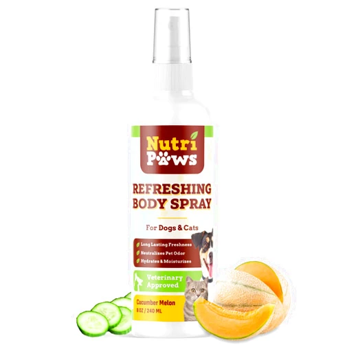 Nutripaws Dog Perfume Spray, 8oz - Dog Deodorizer for Smelly Dogs - Dog Spray Deodorizer Perfume - Dog Cologne Spray Long Lasting After Bath - Dog Deodorizing Spray - Pet Cologne Spray for Dogs, Cats