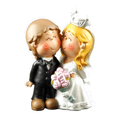 ENNAS Cute Bride and Groom Figurine Wedding Cake Topper Perfect Wedding Gifts