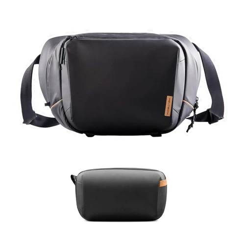 PGYTECH OneGo Solo V2 10LCamera Sling Bag+Tech Accessories Pouch Waterproof Small Electronics Organizer Bag for Sony/Canon/Nikon/DJI Mavic/Air/Mini/Tripod/Laptop