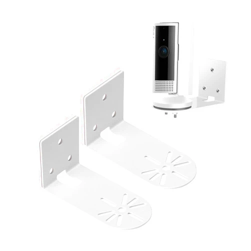 OWOKISO Adhesive Wall Mount Bracket for Stick Up Cam, Ring Indoor Cam (2nd Gen & 1st Gen) and Ring Pan-Tilt Indoor Cam, 360 Degree Adjustable Swivel, No Drill