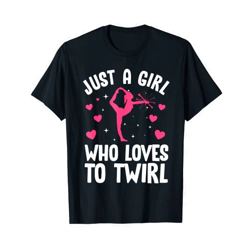 Baton Twirling Gift Majorette Outfit & Accessories Best Baton Twirling Art For Women Girls Twirler Majorette T-Shirt