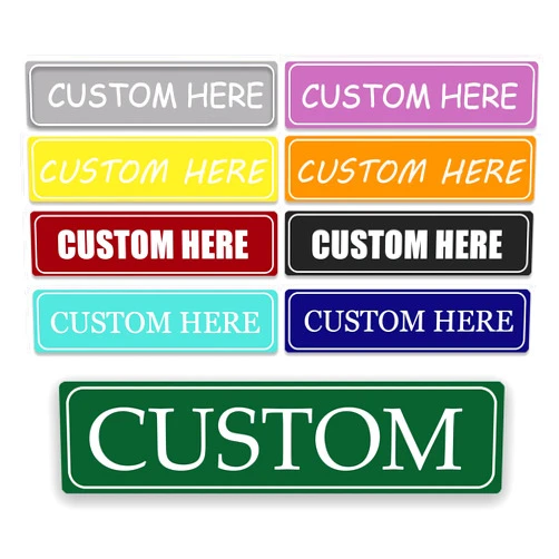 POKEHAND Custom Sign, Personalized Metal Signs,Customized Metal Signs Outdoor for Offices, Businesses, Workplaces, Street Signs, Address Signs, Indoor and Outdoor Use
