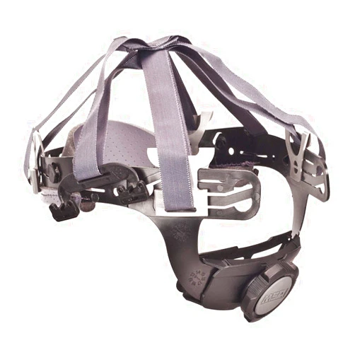 MSA (Mine Safety Appliances Co) MSA Plastic/Nylon Fas-Trac III Replacement 6 Point Ratchet Suspension With Flush Rear Lug Attachment And 3 Level Nape Strap For Use With V-Gard 500 And SmoothDome Helmets