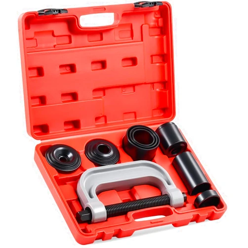 SAWSAVVY Heavy Duty Ball Joint Press & U Joint Removal Tool Kit with 4x4 Adapters, for Most 2WD and 4WD Cars and Light Trucks