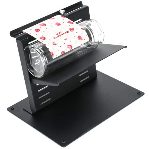 TOPOWN Precise Label Applicator Bottle and Jar-Labeling Tool for Bottle-Essential Tools for Label Makers Black