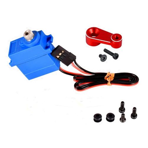 YUGTRFIO 9imod 4.5KG Servo Mini Waterproof TR-4 2065 Metal Gear 3 Pin 8.4V HV Cored Motor Servo for Traxxas TRX4M 1/18 TRX4 1/10 RC Car(Servo Red Arm)