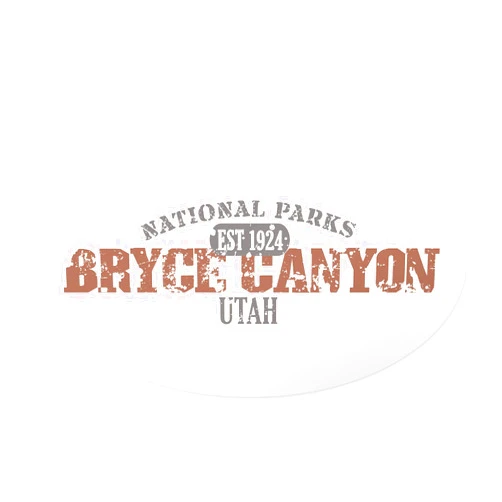 CafePress Bryce Canyon National Park UT Oval Car Bumper Sticker(10-Pack)