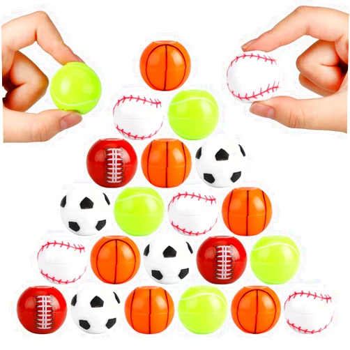 JYXT 42 Pack Sport Party Favors, Mini Fidget Spinner Sport Ball Toys for Kids Fidget Toys Soccer Baseball for Kids 6-8 8-12 Goodie Bag Stuffers Christmas Birthday Gifts Treasure Box Classroom Prizes