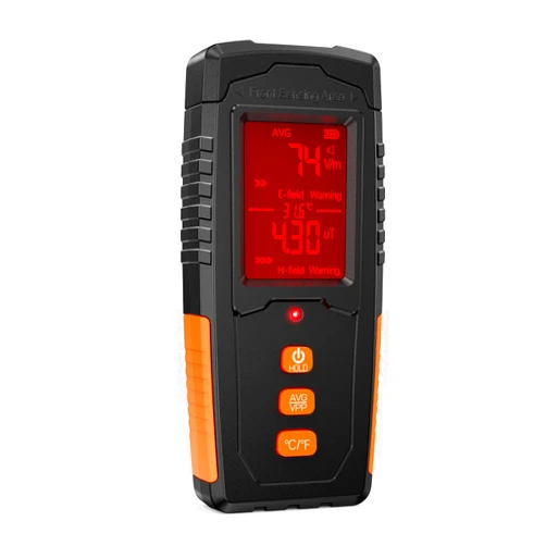 Ywcking EMF Detector, Ghost Hunting Equipment, 3 in 1 Rechargeable Digital Electromagnetic Field Radiation Detector Hand-held Digital LCD EMF Meter Reader for Home EMF Inspections, Office, Outdoor