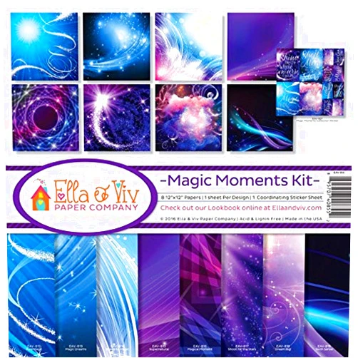 Ella & Viv by Reminisce EAV-855 Ella & Viv Magic Moments Scrapbook Collection Kit
