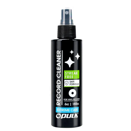 OPULA Vinyl Record Cleaning Solution, 6oz/180ml Vinyl Record Cleaner Fluid, Record Cleaner Spray for Lps Album, Remove Dirt & Debris & Fingerprint, Improve Sound Quality