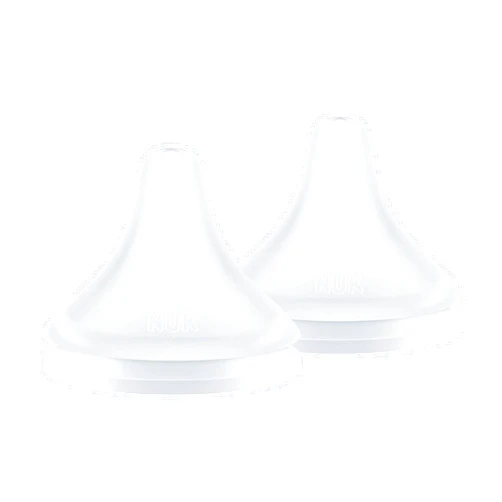 NUK Perfect Match Fast Flow Soft Silicone Nipple with Anti-Colic Vent, 2 Pack, BPA Free