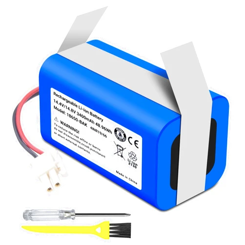 TZRONG 3400mAh Li-Ion Replacement Battery Compatible for ILIFE A4s, A4s pro, A4, A6, A7, A8, A9 V7 V7s V7s Plus W400 W400s W450 Robot Vacuum Cleaners Battery Series PX-B020 4INR19/66 M26-4S1P-1