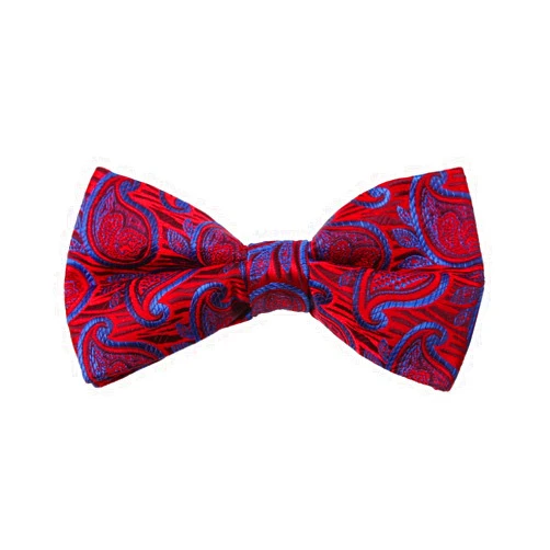 Dan Smith Orange Red Men Microfiber Bow Tie For Party Bowties 25.6