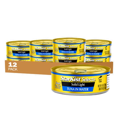 StarKist Selects Solid Light Tuna in Water Can, Tuna in Water , 4.5 Ounce (Pack of 12)