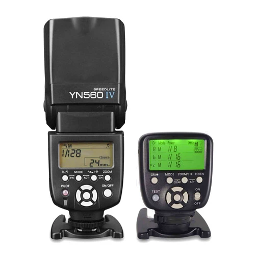 YONGNUO YN560 IV Wireless Flash Speedlite + YN560-TX II N LCD Flash Trigger Remote Controller for Nikon
