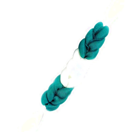 ZONGR Long Bath Loofahs Stretchable Braided Mesh Exfoliating Loofah Back Scrubber Ball Body Bath Shower Sponge（Bule)