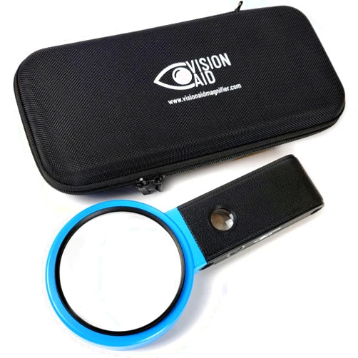 Vision Aid 30x Hands-Free Magnifier with Ultra Bright 36 LED Lights and Case - 40x Loupe Magnifying Glass with Stand for Reading Jewelry Coins Watch Hobby Crafts Close Work