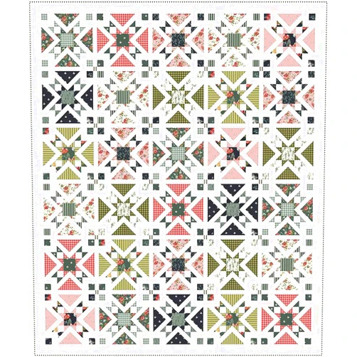 Riley Blake Assortment of Premium Quilt Boxed Kits from Your Favorite Designers, Including Lori Holt, Sandy Gervais, J. Wecker Frisch, etc.. (Confetti Stars Quilt Boxed Kit)
