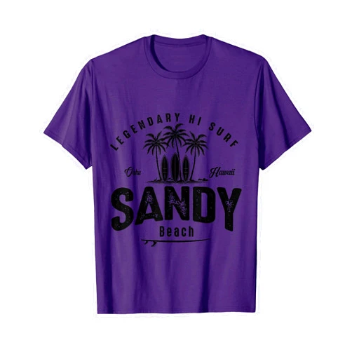 Legendary Surf Locations Sandy Beach Oahu Hawaii SIMPLE SURF BEACH T-Shirt for Men Women Girls Kids