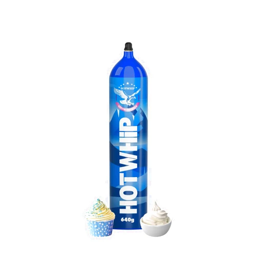 Hotwhip Whipped Cream Charger, Hotwhip Food Grade N2O With Lightweight Aluminum Tank Dispenser With Cartridges Tank (1, 640g Original flavor)