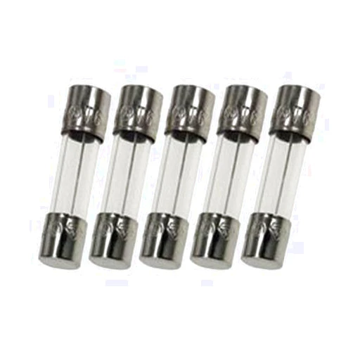 Techman - Pack of 5-500mA (0.500A) Glass Fuse (GMA), 250v, 5mm x 20mm (3/16