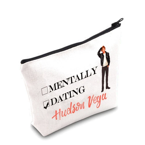 G2TUP Hudson Vega Makeup Bag Hudson Vega Gifts Crave Series Book Gifts Katmere Academy Gifts Fantasy Reader Zipper Pouch (Vega)