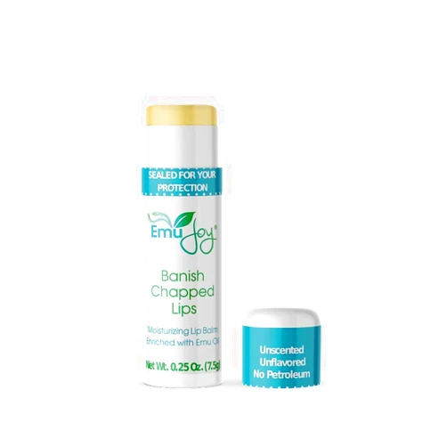 Emu Joy - Natural and Organic Emu Oil Lip Balm Hydrating Jumbo-Tube, Pocket-Size Unflavored & Unscented Lip Balm with Emu Oil - Best for Severely Chapped Lips (1pk)