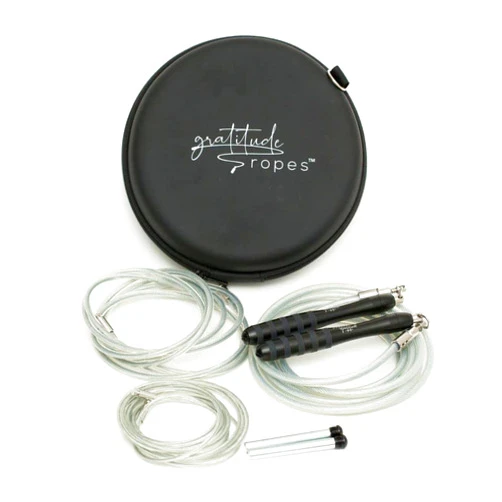Gratitude ropes Gratitude Weighted Jump Rope Set | Multiple Sizes and Colors | Workout Anywhere, Any Level | For Strength training, Cardio and Freestyle Jump Rope Workouts | Get Fit and Give Gratitude Jumping Rope